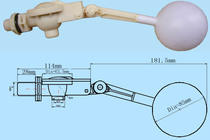 Supply Plastic floating ball valve 15 -50 ABS floating ball valve 15 -50