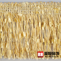 Curtain lace accessories home decorations gold silk red flag yarn tassel edge spike wholesale 1 3 yuan a meter