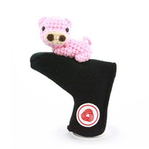 AMIMONO Amela_handwoven cute piggy golf pusher cover (P606-A)