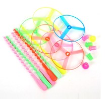 No luminous bamboo dragonfly hand rubbing double flying leaves plastic flying sky fairy flying disc class children puzzle nostalgic toys