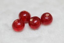 Hidden Buddhist pearl accessories Wine Red Old Glazed Drum Bead pair holes are 0-95cm diameter 1 05cm