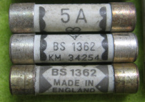  ENGLAND 5A silver-plated insurance tube produced in LONDON ENGLAND Ceramic package silver-plated at both ends