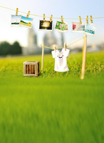 Childrens photography background cloth outdoor landscape grass green theme 100 days photo studio baby photo background paper 1014