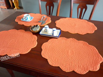 Cloth Dining Mat Double Face Use Cup Cushion Heat Insulation Cushion Disc Cushion Quilted Cushion Embroidered Flowers Full Cotton Ledge