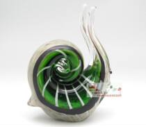 Wonderful glazed glazed glaze front ornaments bookcase ornaments glazed gifts light-transmitting crafts flower snail