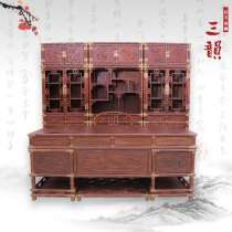 Redwood furniture Chinese style solid wood classical furniture mahogany office table bamboo bar Laos red sour branch desk