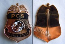 American Puerto Rico Security Police PCS Metal Badge of the United States Security Police Large Metal Brast