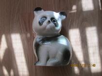 Nostalgic early Old porcelain panda piggy bank bank savings pot toy