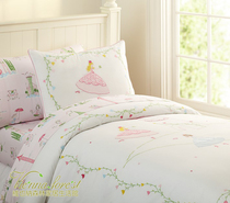 Factory clearance classic embroidery * Princess Grace cloth embroidered quilt cover pillowcase single double