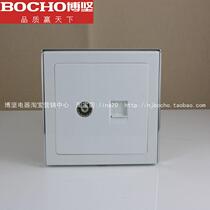 BOCHO Bojian C60 Series TV Computer Socket One TV One Computer Socket Type 86 Plug