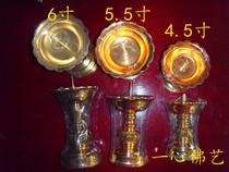 4 5-inch alloy copper-plated candle holder pair of chaemiodinodle Alloy Plated Brass Candle Holder