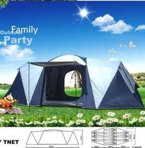 Two rooms and one living room 6 people 8 people 10 12 people 14 people outdoor collective camping double-layer rain-proof tent