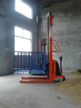 2 tons 2 5 meters semi-electric push plate Stacker forklift hydraulic electric (brand-name motor)