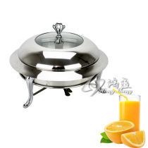 (Hotel boutique) Export stainless steel small round buffet stove alcohol stove five-star