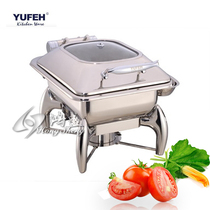 Brand YUFEH buffet dining stove small square hydraulic luxury visual cover dining stove Buffy stove with electric heating