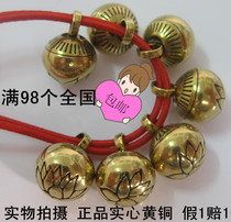 10MM ethnic clothing brass button lotus button bracelet DIY jewelry dragon robe buckle brass flower button