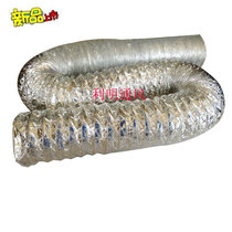 Special price high temperature resistant glass brazing cloth composite pipe glass fiber cloth with steel wire hose telescopic pipe dust exhaust pipe Φ200