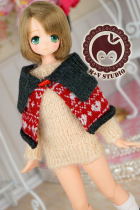(Meow house)Christmas cloak AZONE small cloth 1 6 blythe licca ob (spot)