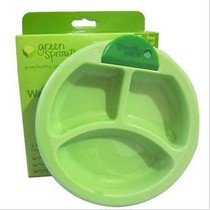 Free spoon Imported Green Sprouts small green buds insulation suction cup bowl auxiliary food heating baby tableware