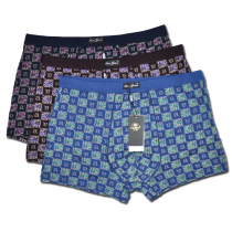 Three-pointed fat guy underwear male boxer plus fat middle-aged and elderly father modal size 5 pieces