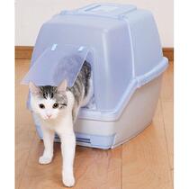 Japan Love Rieth IRIS Totally Enclosed Double Layer Cat Litter Basin Cat Toilet TIO-530 Blue Enclosed Cat Cage
