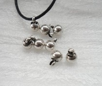 8mm glossy silver buckle clothes with silver buckle Sub original handmade DIY silver ornament accessories bracelet silver pendant