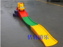 Childrens track slides three-section sliding tackle indoor and outside toy straight line of inertia car