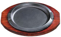 Special price Terley iron imperial double ear round teppanyaki Western steak Korean cuisine iron plate