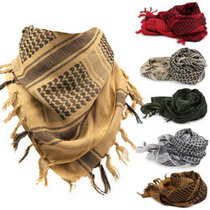 cqb outdoor winter windproof scarf Arab square scarf Tactical scarf Warm headscarf pure cotton thickened men and women