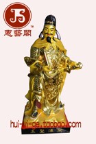 Kai Zhang Shengwang lacquer thread carving advanced craftsmanship of camphor wood gods custom-made 68cm