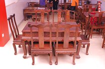Redwood Laos red sour wood furniture solid wood tea table table multi-purpose dual-purpose cross-toe sandalwood furniture
