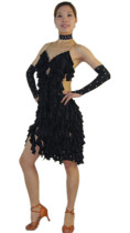 Recreation for womens Latin dance competition dress * costume * girl Latin dance dress * 15020