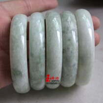 Antique jade Jade bracelet Natural jade round bean green seed jade bracelet Antique jade bracelet Ancient jade Old jade
