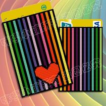 Cross stitch bank card cover bus card holder rainbow love black and white variety optional