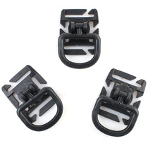 High quality 8-segment adjustable D-buckle plastic multifunctional backpack buckle rotatable d-buckle kit accessories