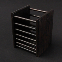 NEWREA Chopstick Cage Ebony Chopstick Holder Cutlery Rack Crafts Holiday Gifts