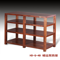 Huidian Rack Q-4B Double Four Layers Black Walnuts Solid Wood Sound Rack Cabinet Rack Equipment Rack Power Amplification Rack Cabinet