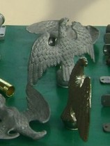 Banner Head Aluminum Grand Eagle Head Caliber Size Wings open 18 cm Below link poles plus 5 Yuan can be matched