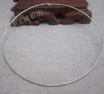 s990 Foot Silver Collar Old Silversmith Handmade Custom Silver Collar Traditional Classic Kids Gift