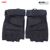  New outdoor camping secret service army fan tactical gloves half-finger mens universal leather nylon gloves special offer