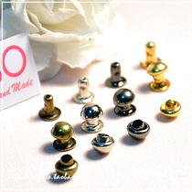 3 and 4MM round mushroom studs for toys baby clothes belt bags shoes 50 pens