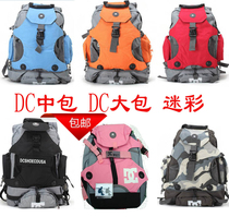 DC Roller Skates backpack DC medium bag big bag DC wheel skate mountaineering bag DC bag shoulder bag