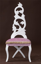 New neoclassical dining chair European sofa chair Hotel KTV furniture fashion dining chair clubhouse leisure chair Image chair