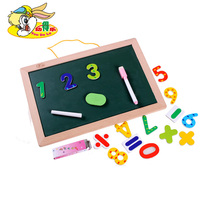 Childrens double-sided magnetic childrens early education puzzle teaching aids drawing board blackboard wall hanging writing board