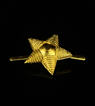 National Army metal badge domestic small star epaulettes star aluminum is irreplaceable