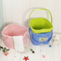 Massage foot washing bucket handle foot bath bucket foot bath bucket plastic household goods plastic products