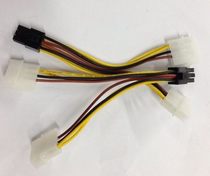 Graphics card power supply line P4 to P6 power cord P4 to P6 3 pin to 6 pin graphics card power supply line 4 pin 4p line all copper