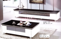 Brief Fashion TV Cabinet Tea Table Suit Combined Living Room TV Cabinet Audiovisual Cabinet Baking Varnish Liquid Crystal TV Cabinet