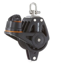 (MASTER)Three-wheeled rotating clip rope with ears Sailing boat bearing pulley-Ship yacht accessories