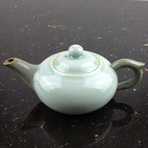 Green porcelain tea set suit manufacturer Direct sales Gothic kiln Disciples Kiln Powder Green Teapot Ceramic Tea Tea Teapot tea with teapot clear cabin
